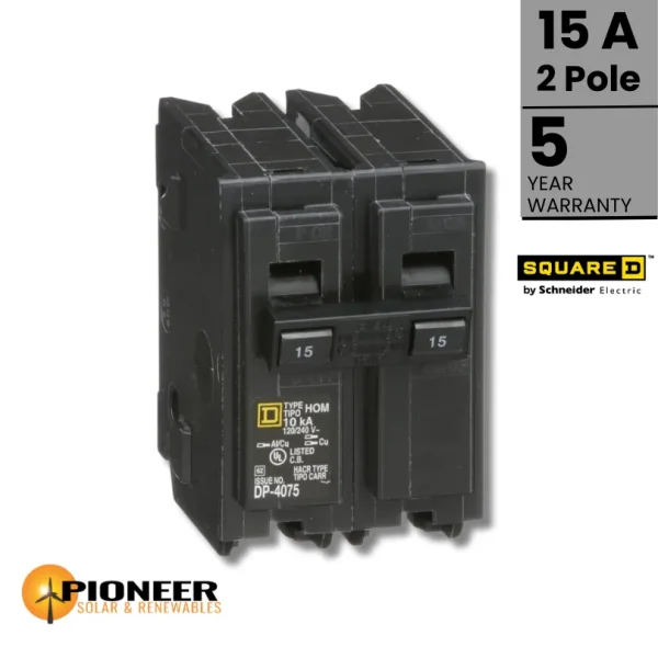 10012-Homeline-AC-Breaker-–-15A-_-2-pole-_-120-240-volt Homeline AC Breaker - 15A / 2 Pole / 120-240 Volt | Pioneer Solar and Renewables Inc.