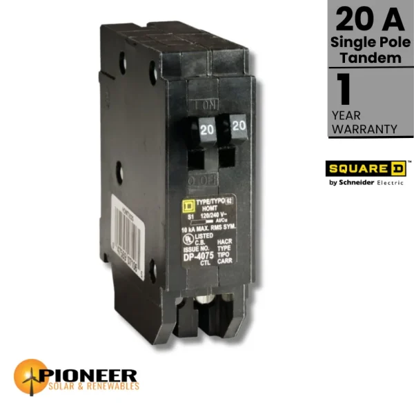10057-Homeline-AC-Breaker-–-20A-_-single-pole-tandem-_-120-240-volt Homeline AC Breaker - 20A / Single Pole Tandem / 120-240 Volt | Pioneer Solar and Renewables Inc.
