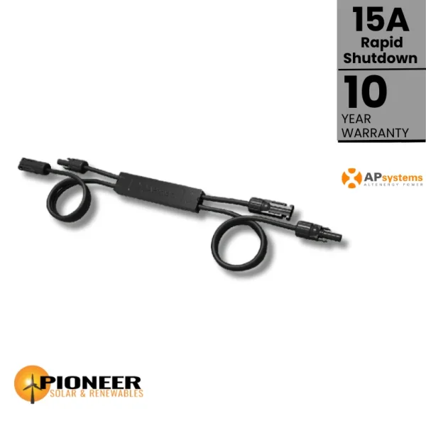 13001-APS-15A-Rapid-Shutdown-Device APS 15A Rapid Shutdown Device - Pioneer Solar and Renewables Inc. ensures solar safety and efficiency with advanced rapid shutdown solutions.