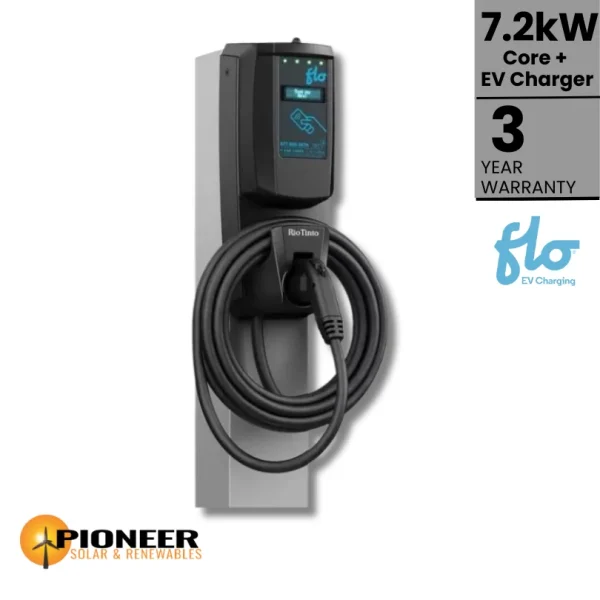 8002-Flo-7.2-kW-Core-Level-2-Commercial-Networked-EV-Charger Flo 7.2 kW Core+ Level 2 Commercial Networked EV Charger - Pioneer Solar and Renewables Inc. brings cutting-edge networked EV charging solutions for commercial environments.