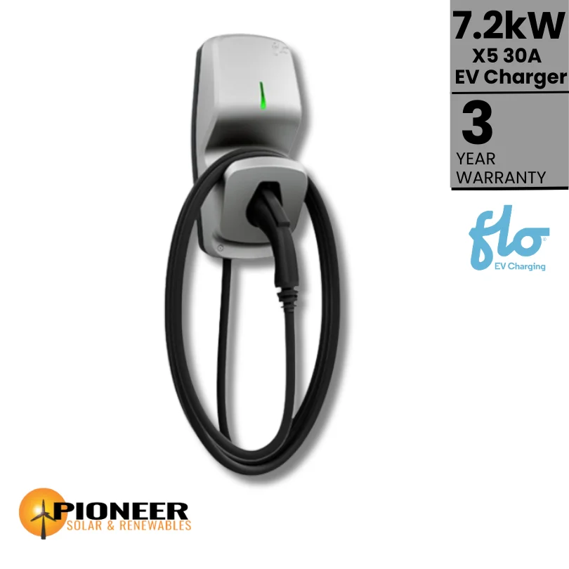 FLO X5 7.2kW Level 2 30A EV Charger Pioneer Solar Renewables