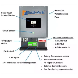 Sol-Ark 15 kW Hybrid Inverter - Image 4