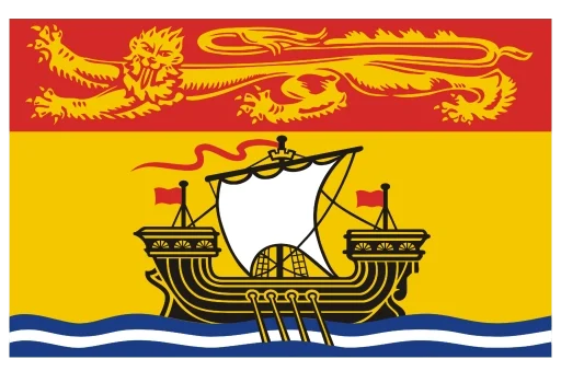 New Brunswick flag with solar cost per Watt for Pioneer Solar & Renewables.