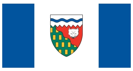 Northwest Territories flag with solar cost per Watt for Pioneer Solar & Renewables.