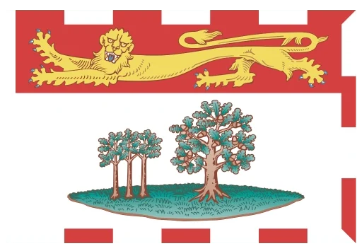 Prince Edwards Island flag with solar cost per Watt for Pioneer Solar & Renewables.