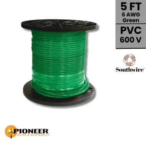 Ground/Bonding Cable – Green / 6 AWG | Pioneer Solar and Renewables Inc.