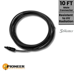 MC4 Cable - Male Connector | Pioneer Solar and Renewables Inc.