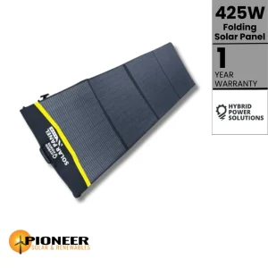 HPS 425W Folding Solar Panel - Pioneer Solar and Renewables Inc. offers portable solar solutions for on-the-go sustainable energy.