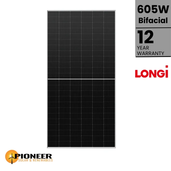 1023-LONGi-605W-Bifacial-Solar-Panel LONGi 605W Bifacial Solar Panel with 1400mm Cables